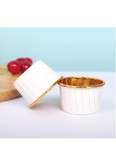 Cupcake/muffin /suffle Kek Kapsülü Beyaz 50 Li Yeşil