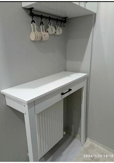 Kahve Köşesi Beyaz 80 X 30 X 92 Beyaz