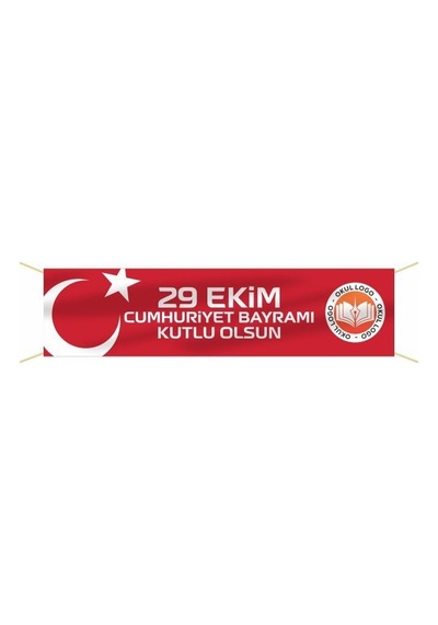 29 Ekim Cumhuriyet Bayramı Pankartı - 001 Tek Ebat