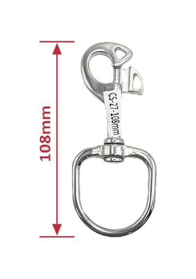 Kraken Tutucu Karabina Bolt Snap Swivel 108 Mm. Paslanmaz