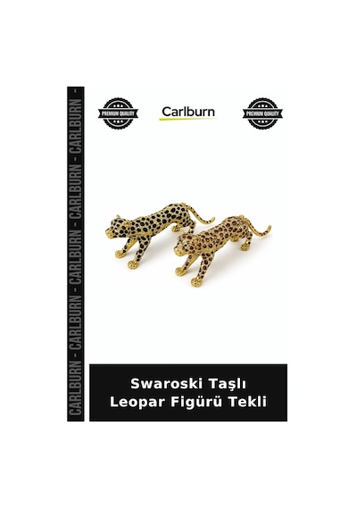 Swaroski Taşlı Leopar Figürü Tekli Stil Sahibi Yeni Ev Hediyesi Özel Detaylı