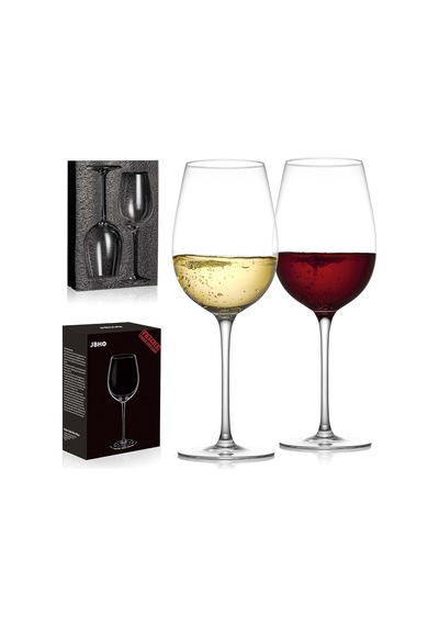 Tr Kristal Şarap Kadehleri - Elde Üfleme Kırmızı Veya Beyaz Şarap Kadehleri - 510 Ml - 2'li Set - Kurşunsuz Premi Genel