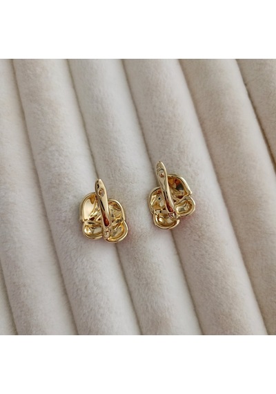 Lente Aksesuar Xuping Gold Kiraz Model Çocuk Küpesi - Antialerjik Altın