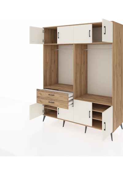 Kronos Gardrop 7 Raflı 2 Çekmeceli 2 Askılı 176x59x221 Çam-aytaşı/çam Aytaşı/çam Kronos Gardrop 7 Raflı 2 Çekmeceli 2 Askılı 176x59x221 Çam-aytaşı/çam Aytaşı/çam