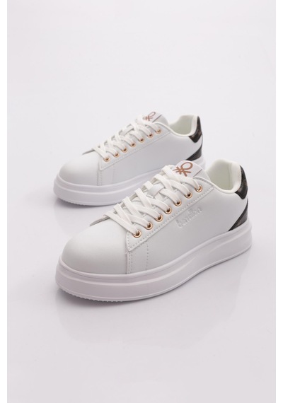 Benetton Bni-12098 Kadın Sneaker Ayakkabı Beyaz