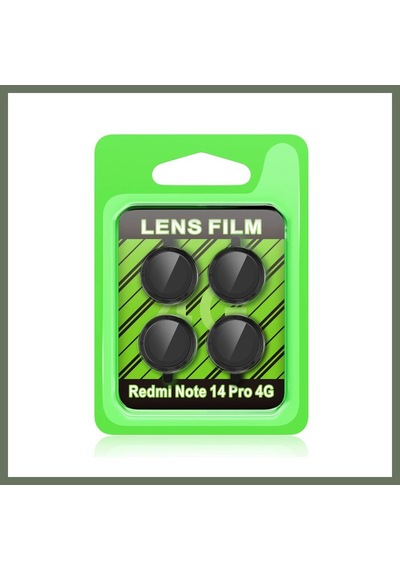 Bezos Redmi Note 14 Pro 4g Uyumlu Raze Metal Kamera Lens - Siyah Bezos1 Siyah-