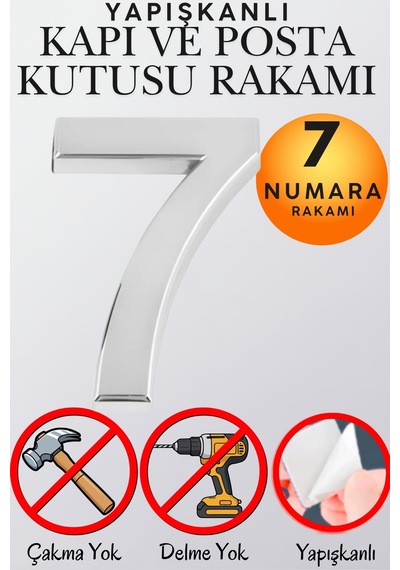 Krom Yapışkanlı Kapı Numarası 7 5 Cm / 50 Mm Küçük Boy Rakam Sayı - Daire, Posta Kutusu, Otel Oda No, Asansör, Kat Planı, Araç Model Ve Apartman İçi Dekoru İçin Kendinden Yapışkanlı Krom Numaratör 7 7 Krom Yapışkanlı Kapı Numarası 7 5 Cm / 50 Mm Küçük Boy Rakam Sayı - Daire, Posta Kutusu, Otel Oda No, Asansör, Kat Planı, Araç Model Ve Apartman İçi Dekoru İçin Kendinden Yapışkanlı Krom Numaratör 7 7