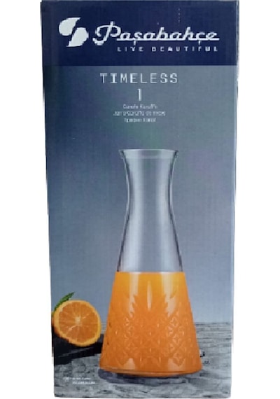 Tımeless Kapaksız Karaf Şişe Sürahi 940 Cc Limonata Süt Su Şişesi 80402