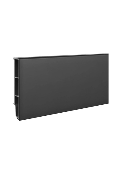 Vilo Sempla 702 Siyah Pvc Süpürgelik 240cm Kolay Montaj - Suya Ve Çizilmeye Dayanıklı