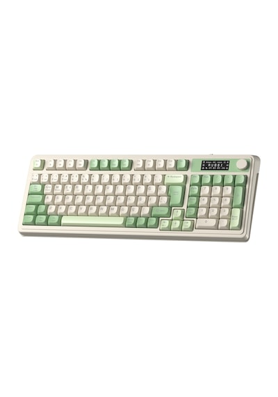 Aula S99 Pro Retro Rgb Gaming Bluetooth 2.4ghz Type-c 3 Mod Kablosuz Makrolu Türkçe Q Oyuncu Klavye Yeşil