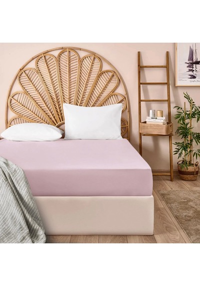 Soft Eco Çift Kişilik Lastikli Çarşaf - Lila - 160x200 Cm Çok Renkli