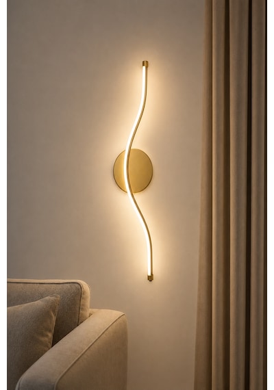 AvizeGO Vetro Modern Led Duvar Apliği Günışığı Eskitme