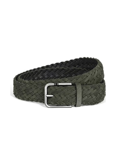 Montblanc Meisterstück Süet 35 Mm M Kare Tokalı Kemer 222249 Yeşil