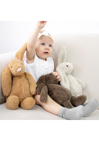 Babyjem Uyku Arkadaşım Oturabilen Tavşan 30 Cm 730 Açık Kahve