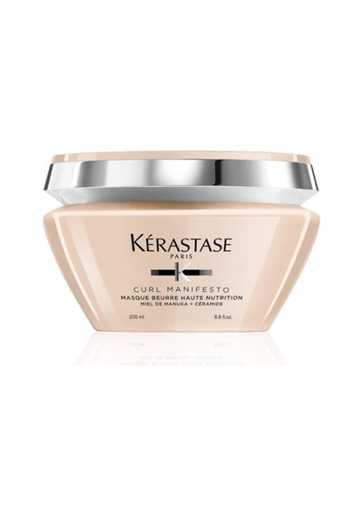 Kerastase Curl Manifesto Besleyici Maske, Kıvırcık Saçlar İçin, 200ml Çiçekli Bej