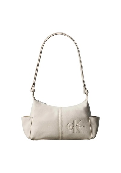 Calvin Klein Pockets Monologo Cro, Acg Krem Kadın Çanta