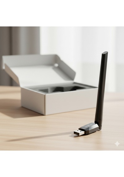Wi-fi 6 Usb Kablosuz Ağ Adaptörü 1200mbps Hız Harici Antenli Pc & Laptop Uyumlu Kolay Kurulum