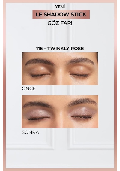 L'Oréal Paris Le Shadow Stick Göz Farı 115 Twinkly Rose