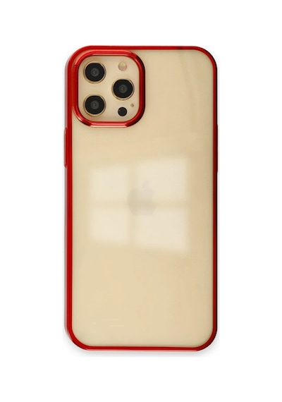Apple İphone 12 Pro Max Kılıf Element Silikon - Kırmızı 0.2M-Çok Renkli