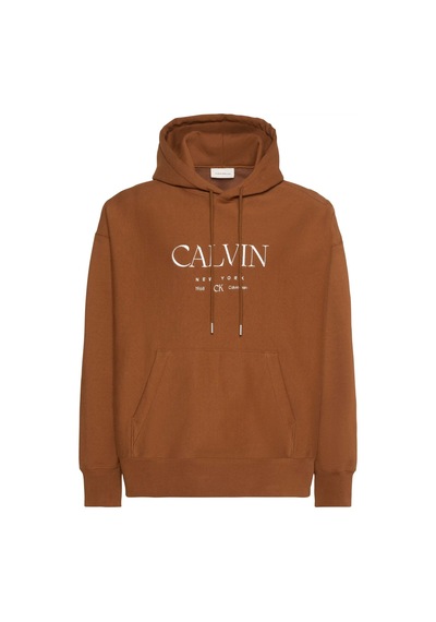 Calvin Klein Lv04re207g Ls Premium Fleece Calvin Graphic Erkek Sweatshirt Tarçın