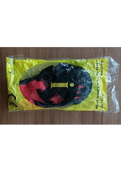 Glove Kırmızı Siyah Lateks Tırtıklı Iş Eldiveni