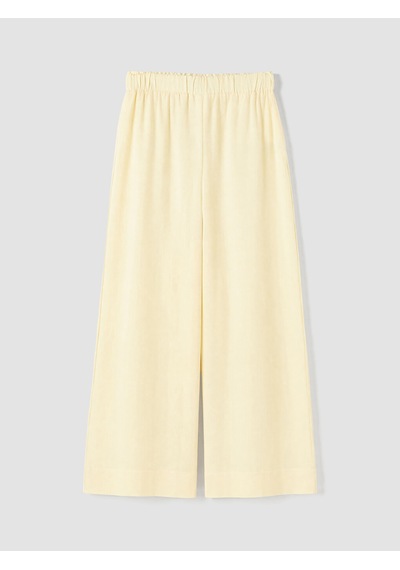 Lcw Modest Sarı Beli Lastikli Keten Karışımlı Kadın Pantolon