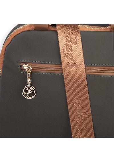 Nas Bag Kadın Çok Gözlü El Omuz Ve Çapraz Çantası 25x20 Cm Yeşil Taba Buzzy Yeşil - Taba