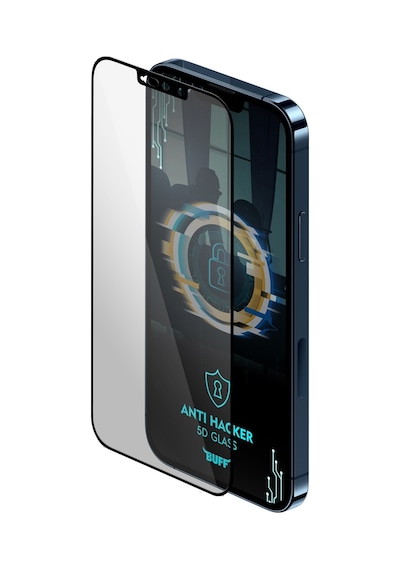 Buff Apple Uyumlu iPhone 13 Mini 5D Glass Anti Hacker Ekran Koruyucu