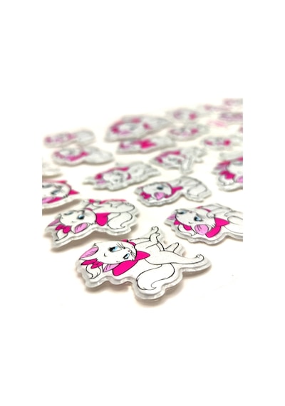 Sticker Kabartmalı A4 Boyutunda Stiker Defter, Planlayıcı Etiket Lim055 - Sevimli Kedi