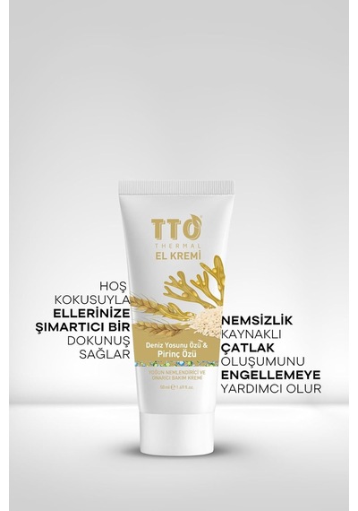 Thermal El Kremi Deniz Yosunu Ve Pirinç Özlü Onarıcı El Bakımı 50 Ml Aloe Vera