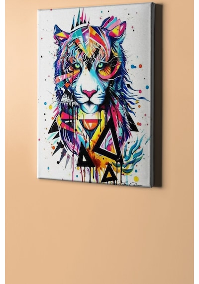 Webstyle Sayılarla Boyama Seti Kasnaklı Soyut Kaplan 60 X 75 Cm
