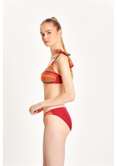 Too Salty Swimwear Kadın Bordo Dantelli Tek Omuz Bikini Takımı 24s120st Bordo