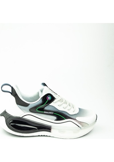 19320 Beyaz Deri Erkek Sneaker 001
