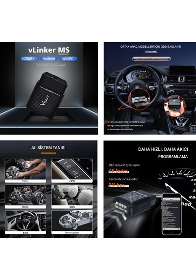 Vlinker Ms Obd2 Araç Teşhis Cihazı