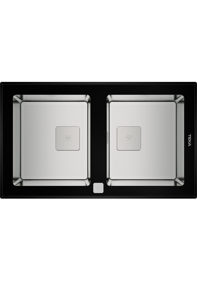 Teka Diamond Rs15 2B 86 (Wst Black) Tek Hazne Ve Tek Damlalıklı Cam Eviye - Tek Hazne Ve Tek Damlalıklı Cam Eviye - 115030017