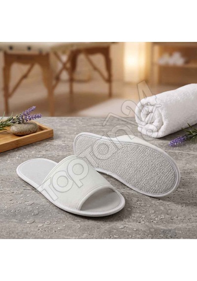 Gerçek Kaymaz Tabanlı Spa Terliği Önü Açık - 100 Adet