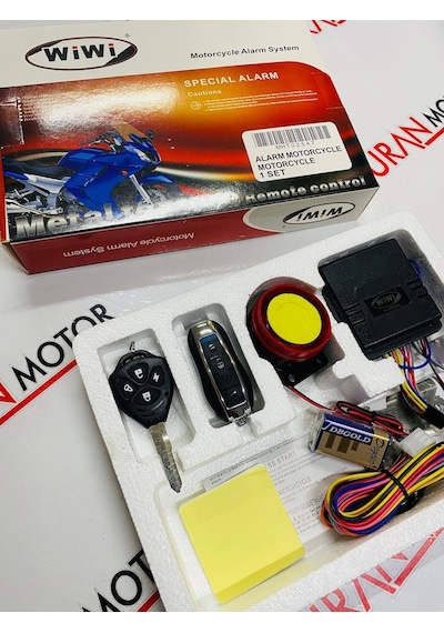 Wiwi Motosiklet Alarm-Çalıştırma Seti Pil Destekli-Motor Alarmı