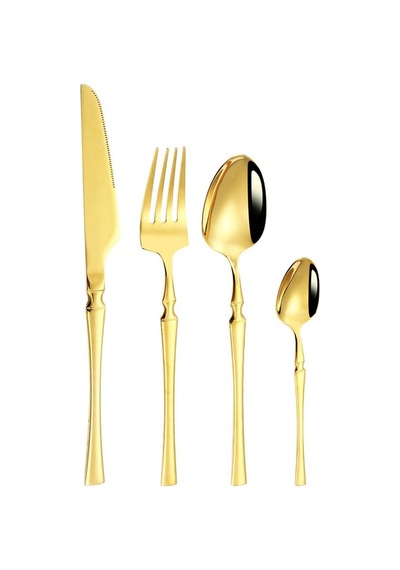 Paslanmaz Çelik 6 Kişilik Yemek Kaşık Çatal Bıçak Seti Cin738sr