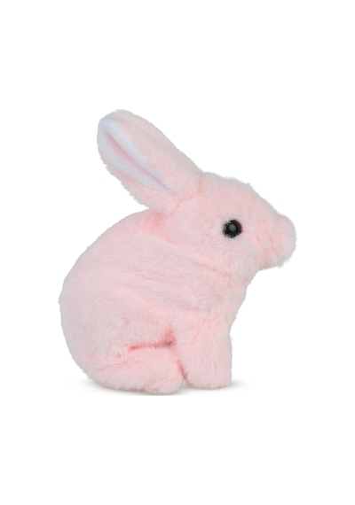 Vardem Sesli Hareketli Pelüş Evcil Tavşan - Pembe