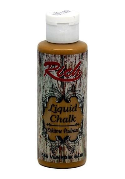 Rich Liquid Chalk Eskitme Pudrası 130 Cc. Venedik Sarı