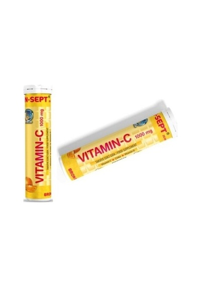 Bron-sept Tablet Efervesan Vitamin-c 1000mg+çinko+vitamin-d 20'li