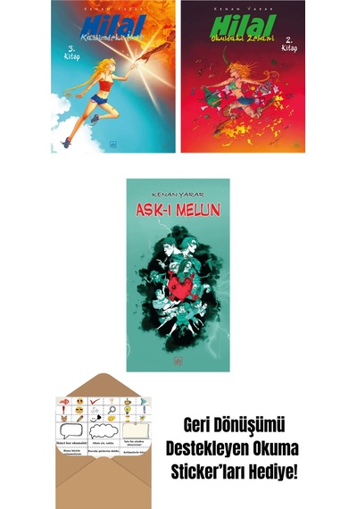 Hilal 3. Kitap Kalbimdeki İfrit + Hilal 2. Kitap Okuldaki Zebani + Aşk-ı Melun