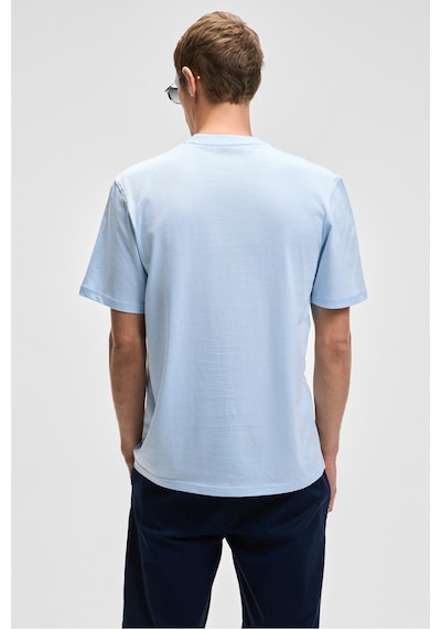 Grımelange SONORA Erkek Baskı Detaylı %100 Organik Pamuk Regular Fit Kısa Kollu Mavi T-Shirt Grımelange SONORA Erkek Baskı Detaylı %100 Organik Pamuk Regular Fit Kısa Kollu Mavi T-Shirt