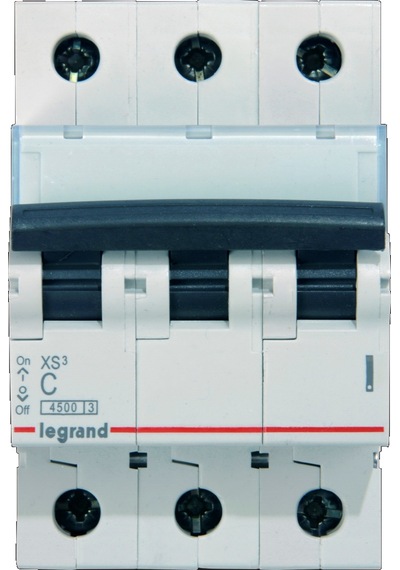 Legrand Xs³ Serisi Otomatik Sigorta 4.5Ka 63A 3Kutup  C Tipi - 403348