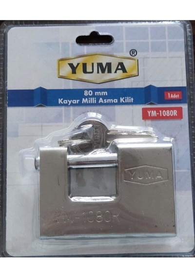 Yuma Ym 1080r Kayar Milli Asma Kilit 80 Mm