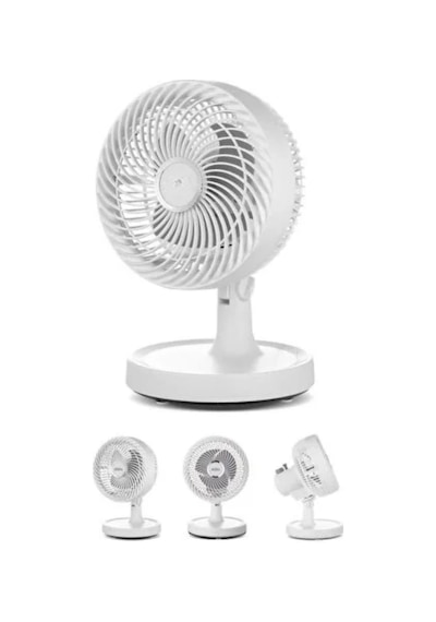 Mey İthalat Sessiz Çalışan Mini Masaüstü Fan 2 Kademeli Otomatik Salınımlı