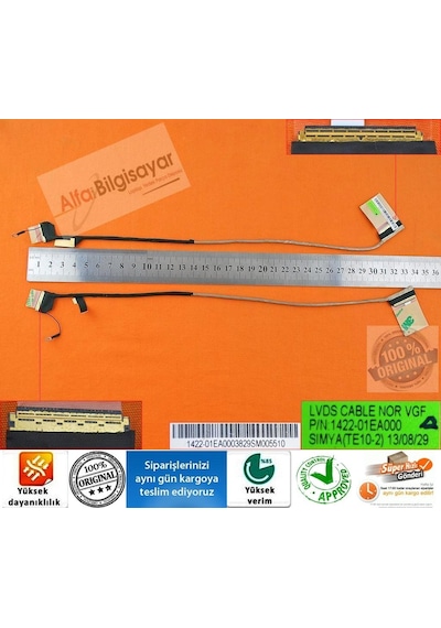 Laptopyedekparca Toshiba Uyumlu Satellite L50-A-115 Pskjqe Data Flex Lvds Kablo
