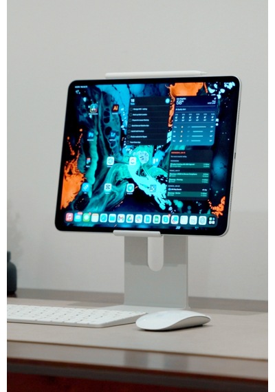 Tablet Standı Masaüstü Telefon Ve Tablet Tutucu, Kaymaz Tabanlı, Sağlam Ve Şık Tasarım