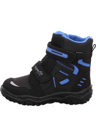 Superfit 1-809080 Husky Çocuk Siyah/mavi Gore-tex Bot Siyah - Mavi