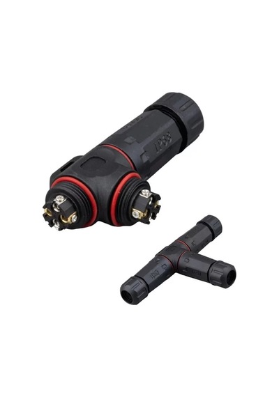Pm-24596 4 Pin Telli 3'lü Tip Ip68 Su Geçirmez Rj45 Konnektör